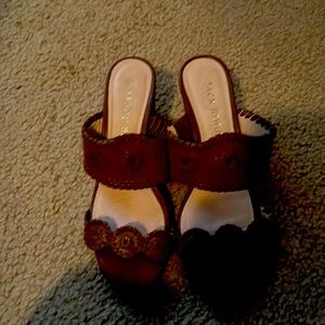 Jack Rogers Lauren mid wedge sandals